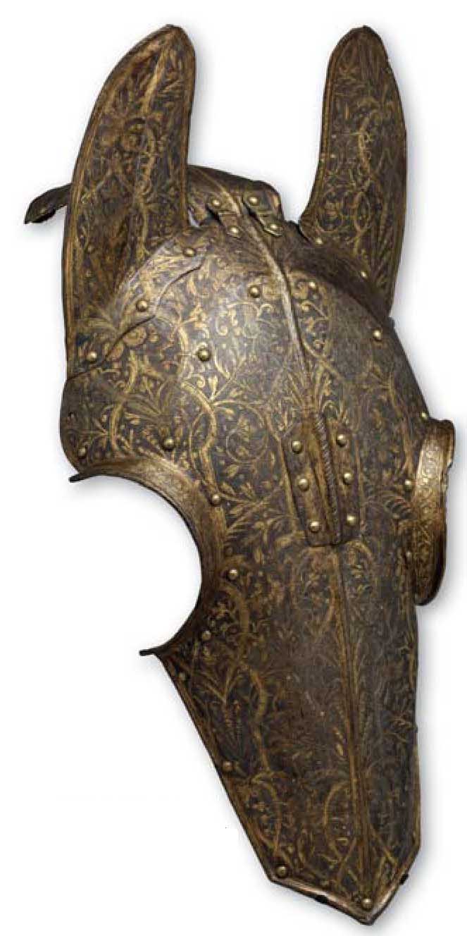 Защита головы лошади. Франция. Около 1600 года.