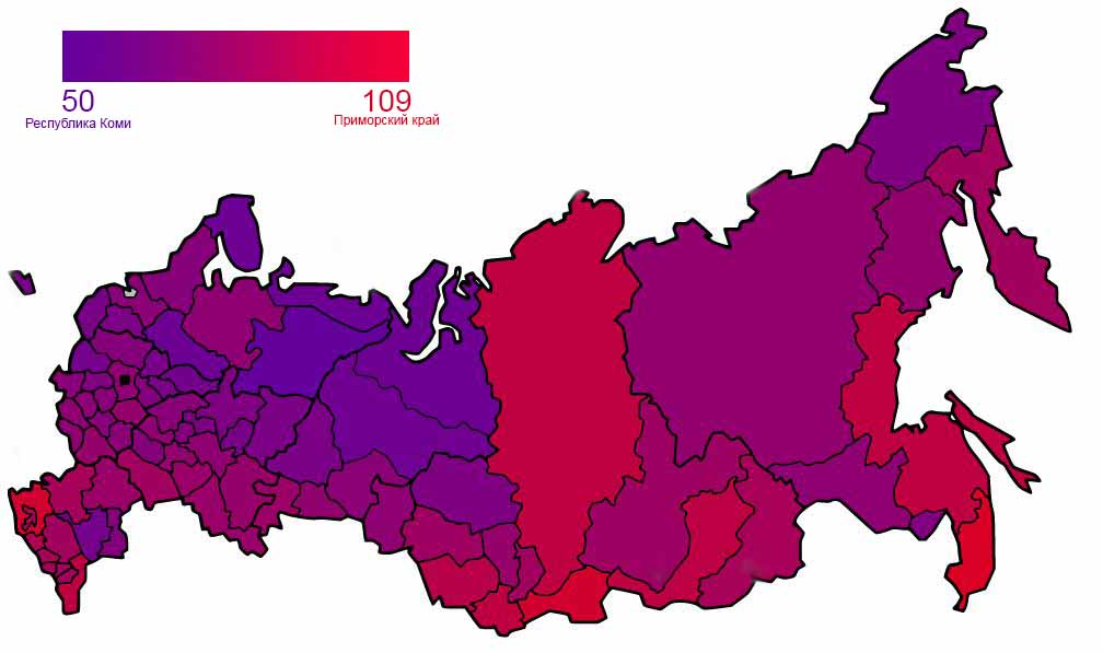 Литература и другие источники о млекопитающих России и их ареале обитания.