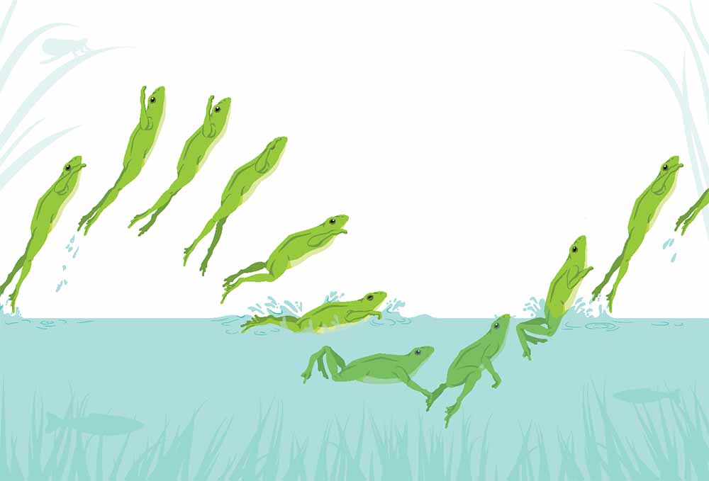 Изящное шлёпанье.